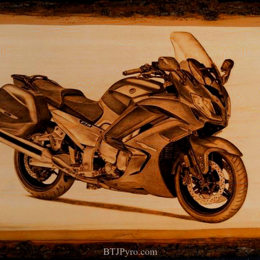 art in burnt wood. Pyrography,